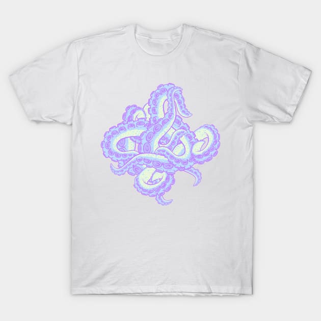 Pastel Tentacle Mess T-Shirt by Spazzy Newton